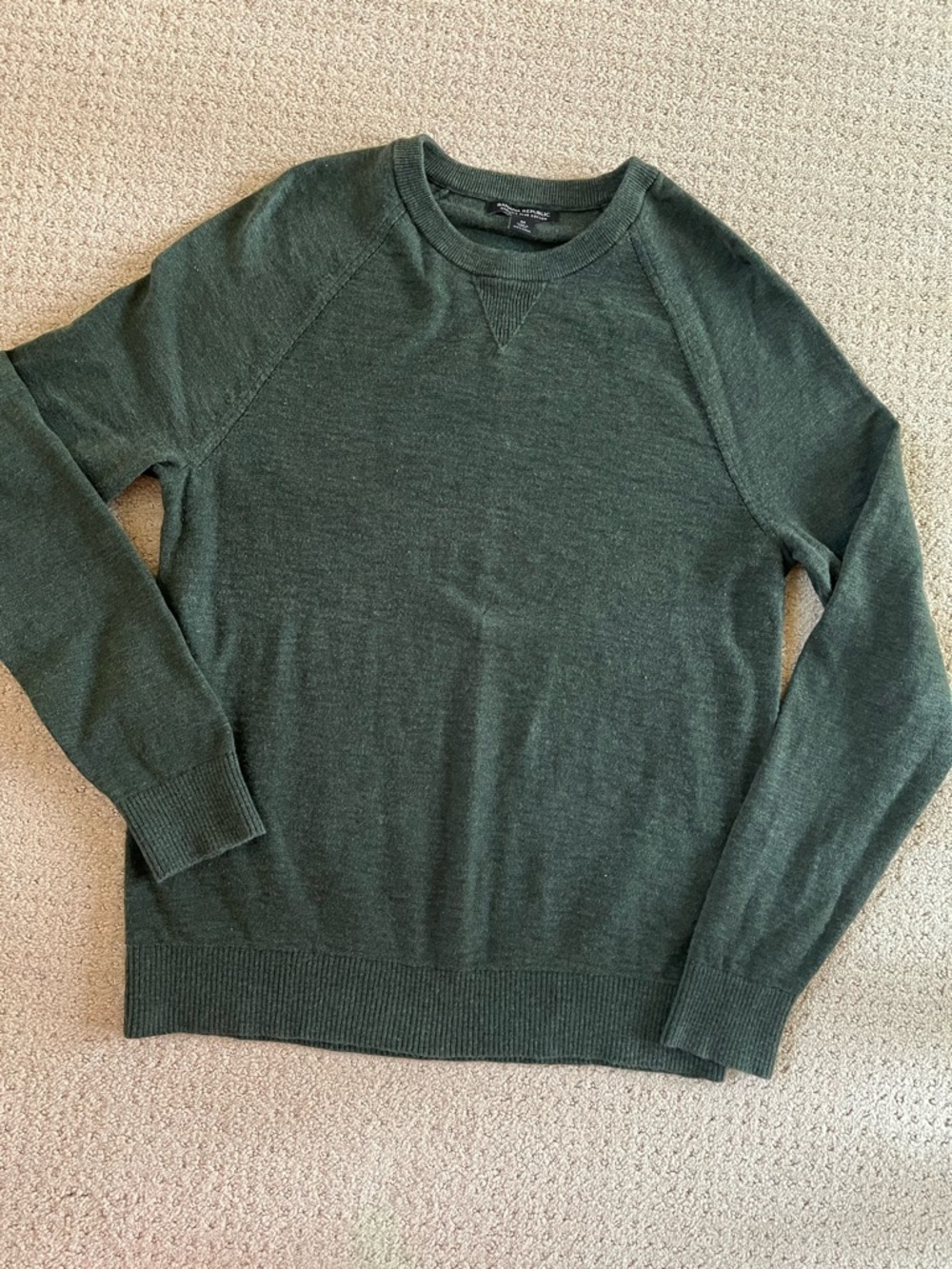 Banana Republic Men's Crewneck Sweater in Dark Green